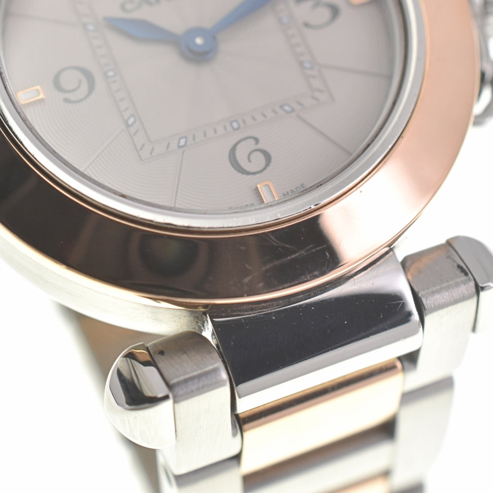 with paper CARTIER Pasha de Cartier W2PA0007 Stainless Steel/K18PG Silver Dial Quartz Ladies
 Watch □#138423