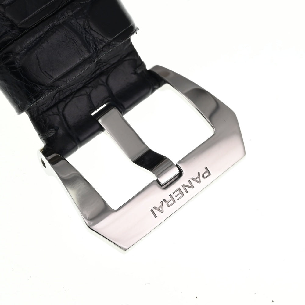 with paper PANERAI Radio meal black seal PAM00287 Date black Dial Automatic Men's
 Watch □#138437