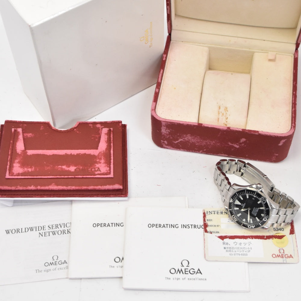 with paper OMEGA Seamaster300M 2254.50 Date chronometer black Dial Automatic Men's
 Watch C#138473