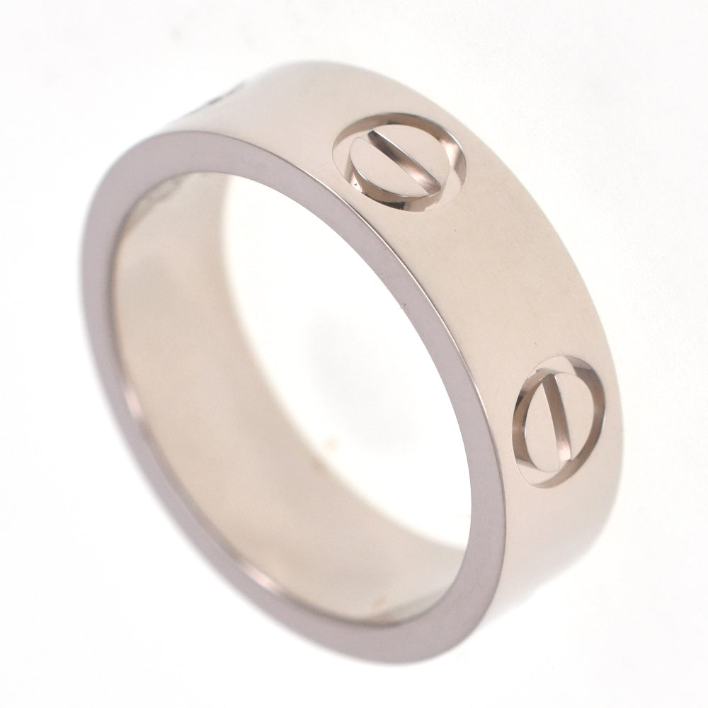 with paper CARTIER Love Ring Classic Model Size 48/JP8 K18WG Ladies
 jewelry S#138532