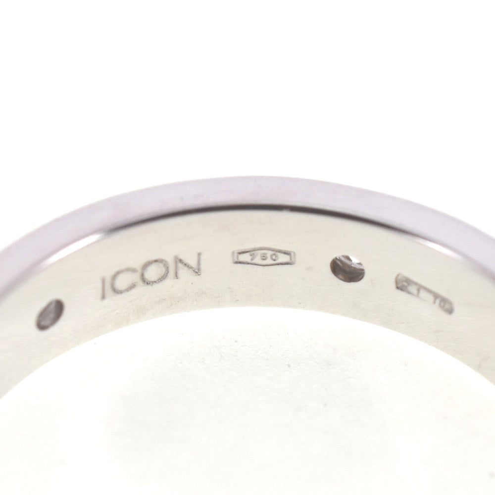 GUCCI Icon ring Size 51/JP11 K18WG Diamond Ladies
 jewelry S#138533
