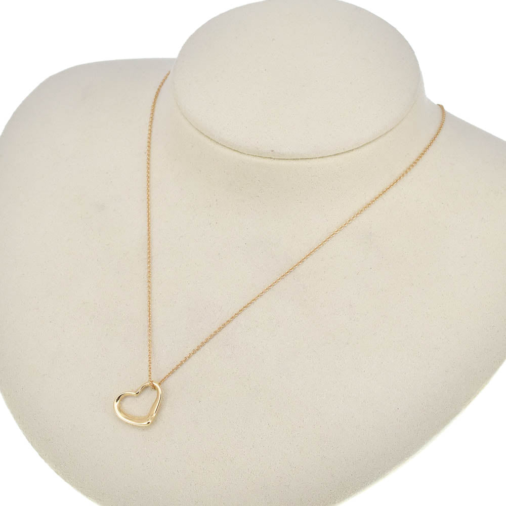 TIFFANY&Co. Open Heart Necklace K18YG Ladies
 jewelry S#138541