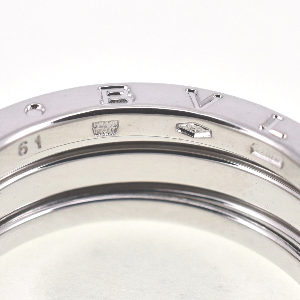 BVLGARI B-Zero1 ring Size 61/JP21 K18WG Men's
 jewelry S#138544