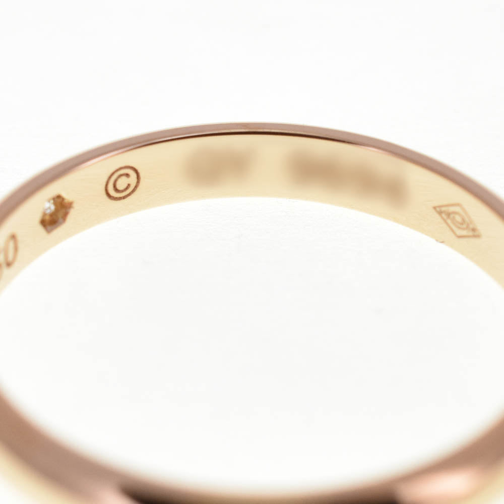 CARTIER Band ring Size 50/JP10 K18PG Diamond Ladies
 jewelry S#138545