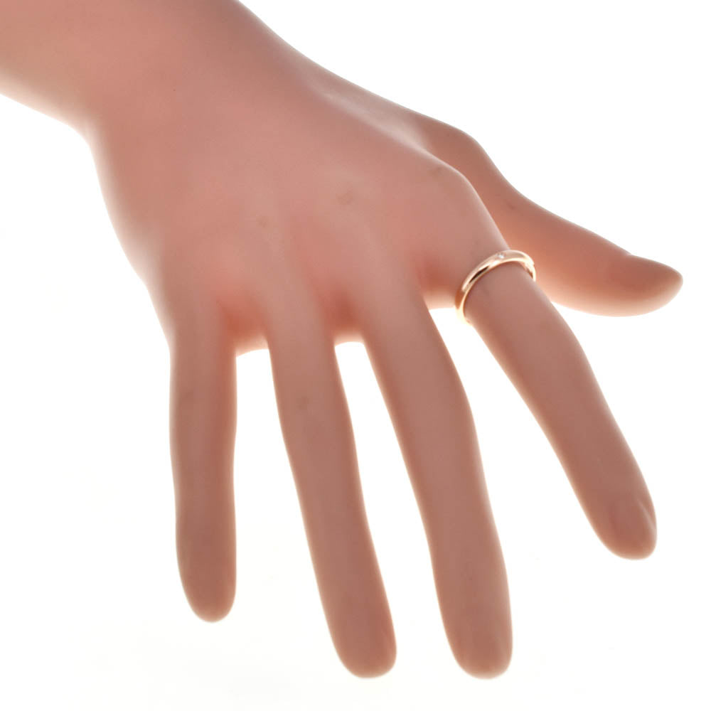 CARTIER Band ring Size 50/JP10 K18PG Diamond Ladies
 jewelry S#138545