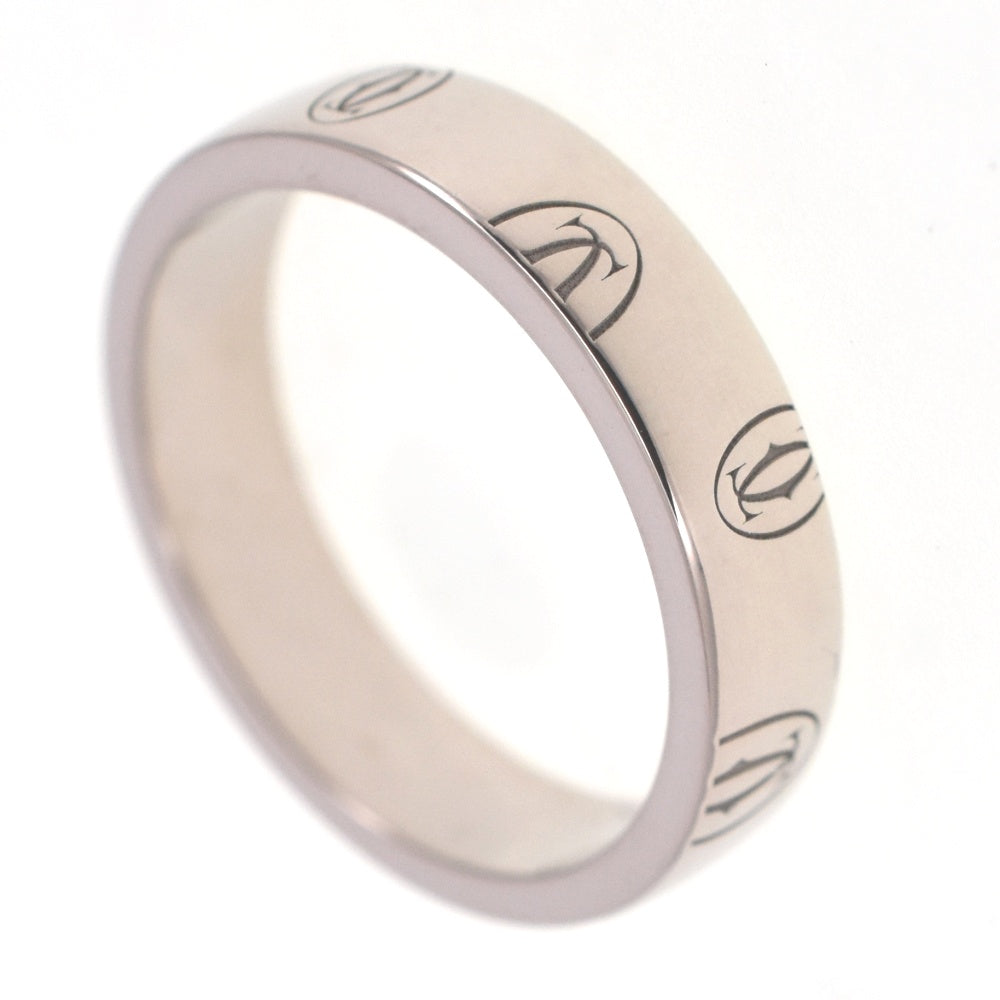 CARTIER Happy birthday ring Size 47/JP7 K18WG Ladies
 jewelry S#138546