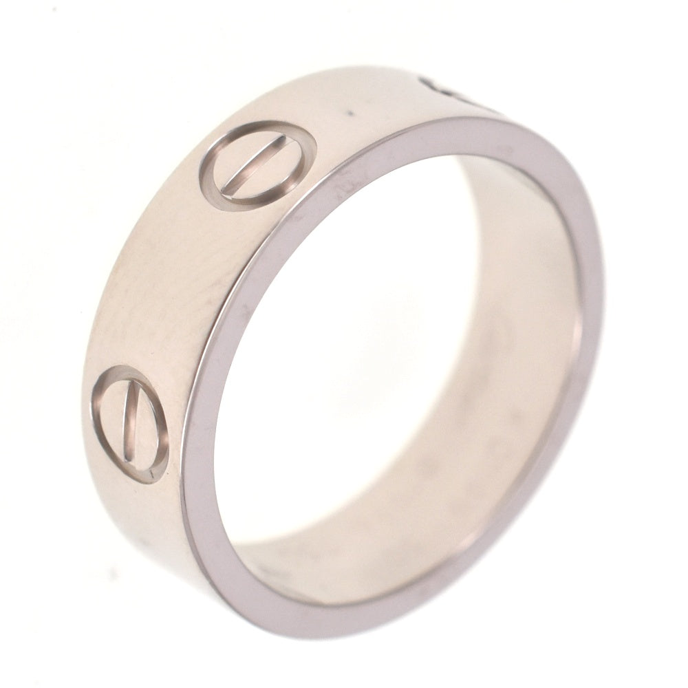 CARTIER Love Ring Classic Model Size 50/JP10 K18WG Ladies
 jewelry S#138547