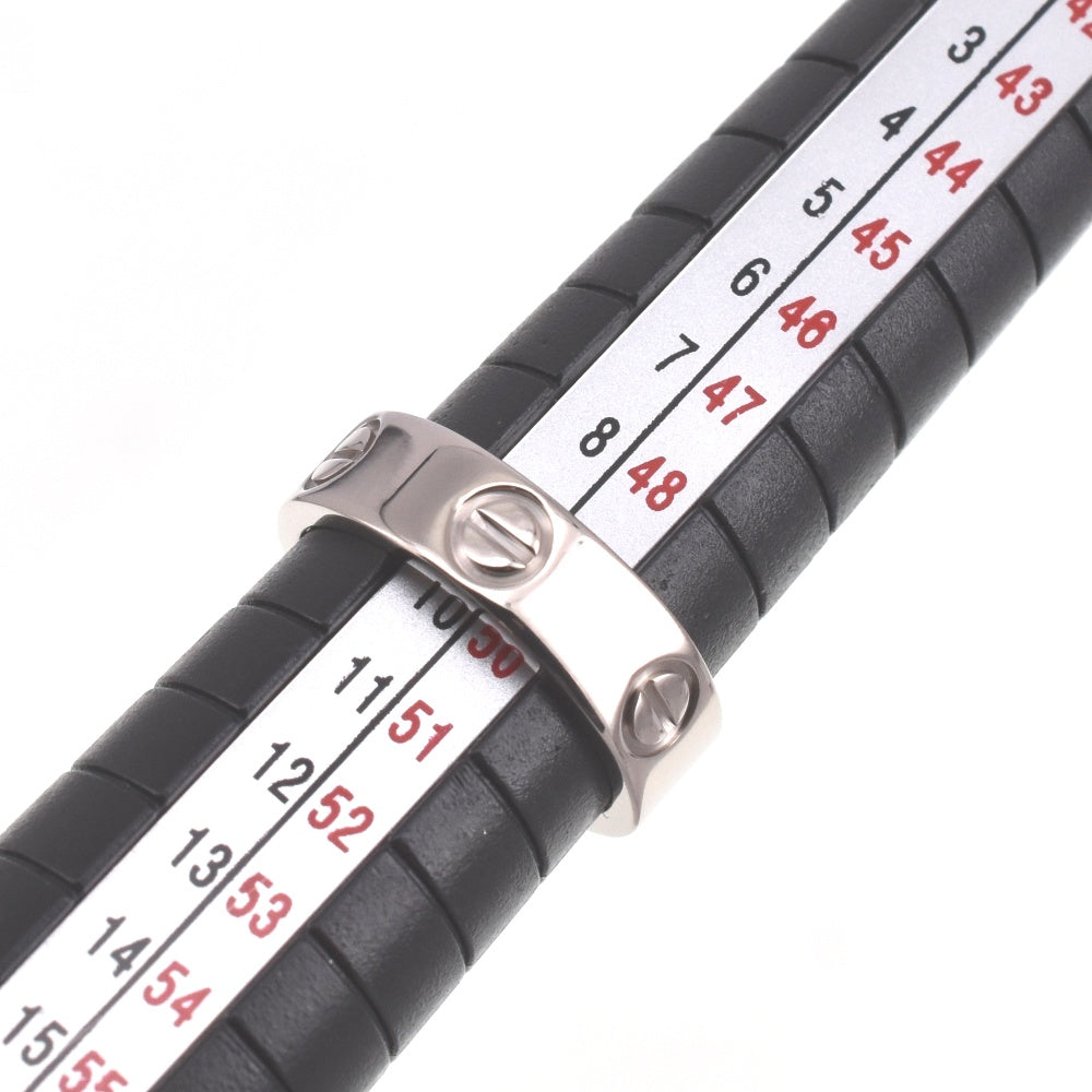 CARTIER Love Ring Classic Model Size 50/JP10 K18WG Ladies
 jewelry S#138547