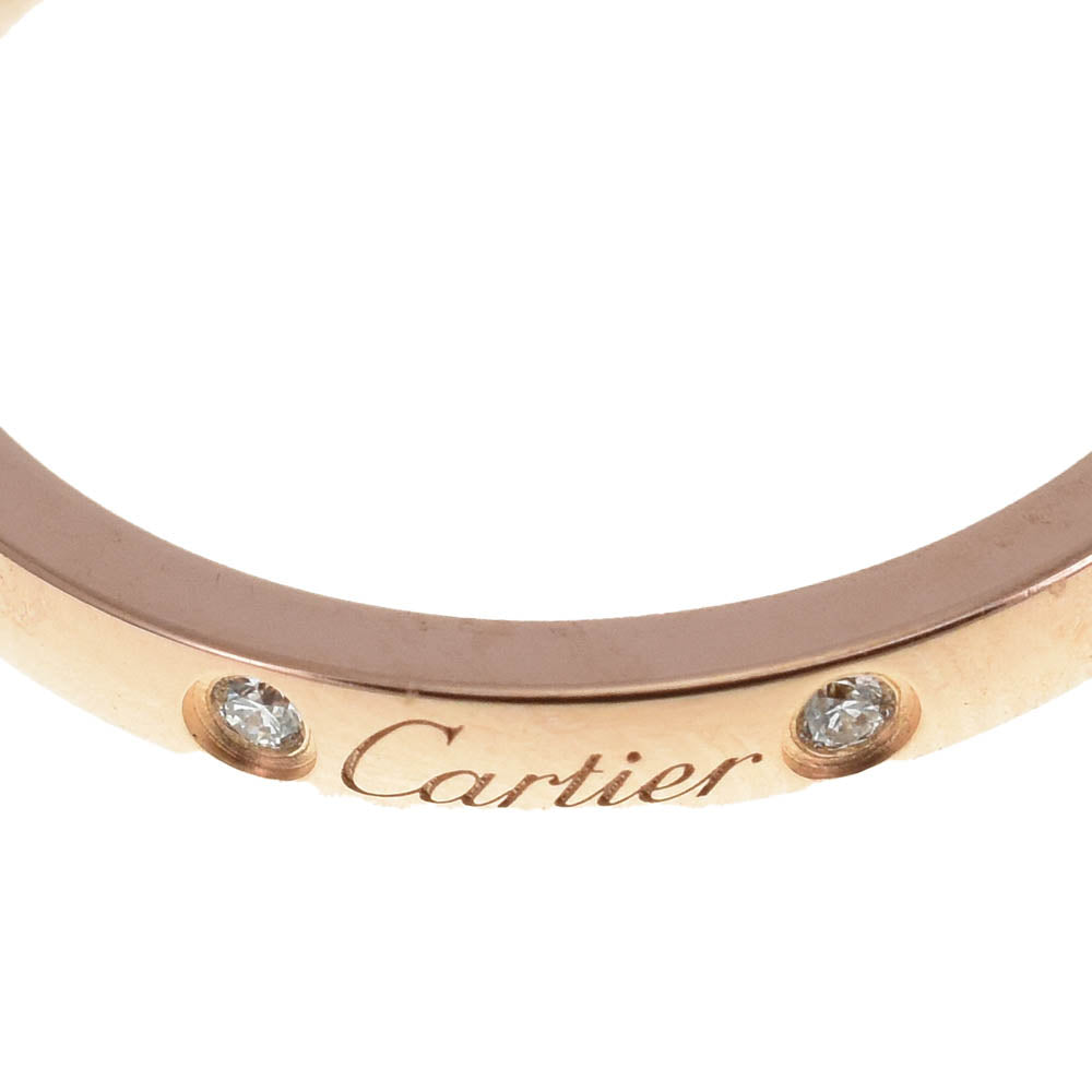 CARTIER Wedding band ring Size 50/JP10 K18PG Diamond Ladies
 jewelry S#138558