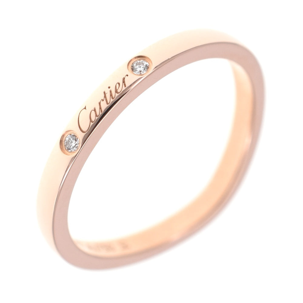 CARTIER Wedding band ring Size 50/JP10 K18PG Diamond Ladies
 jewelry S#138558