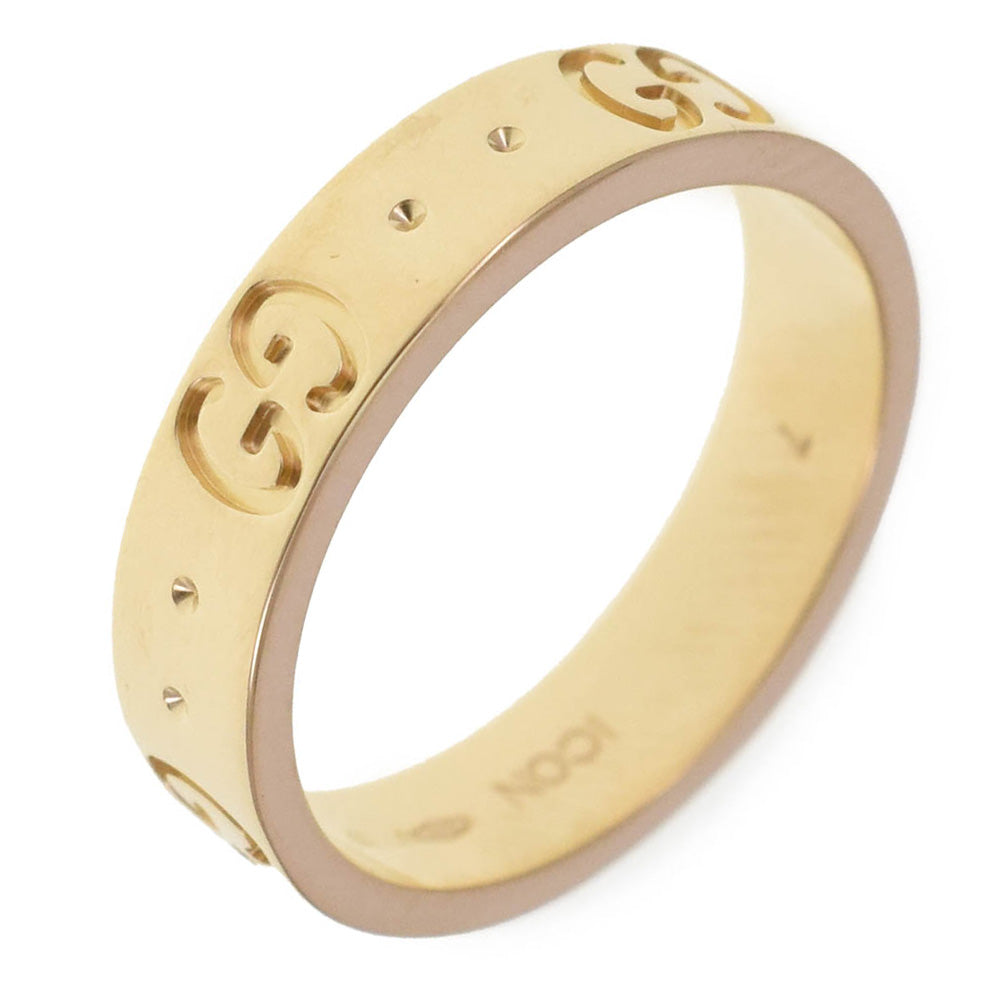 GUCCI Icon ring Size 47/JP7 K18YG Ladies
 jewelry S#138566