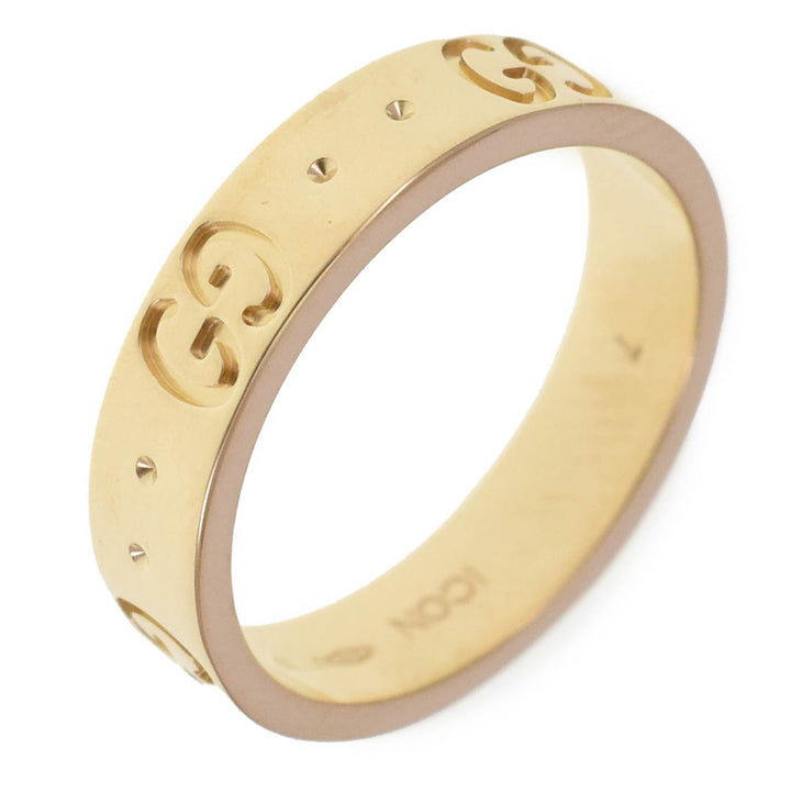 GUCCI Icon ring Size 47/JP7 K18YG Ladies
 jewelry S#138566