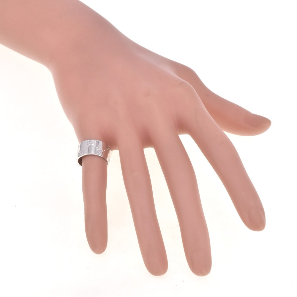 GUCCI Icon ring Size 47/JP7 K18WG Ladies
 jewelry S#138570