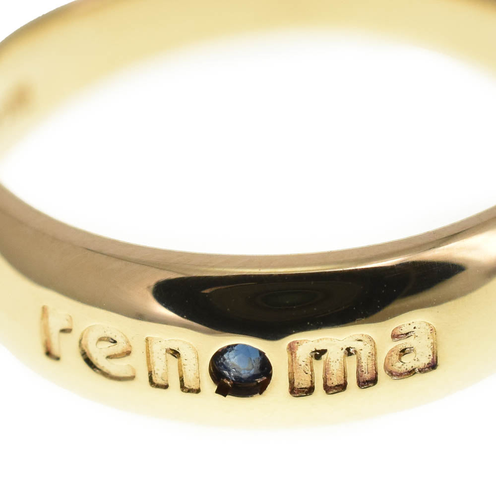 renoma ring Size 51/JP11 K18YG Blue Sapphire Ladies
 jewelry S#138574