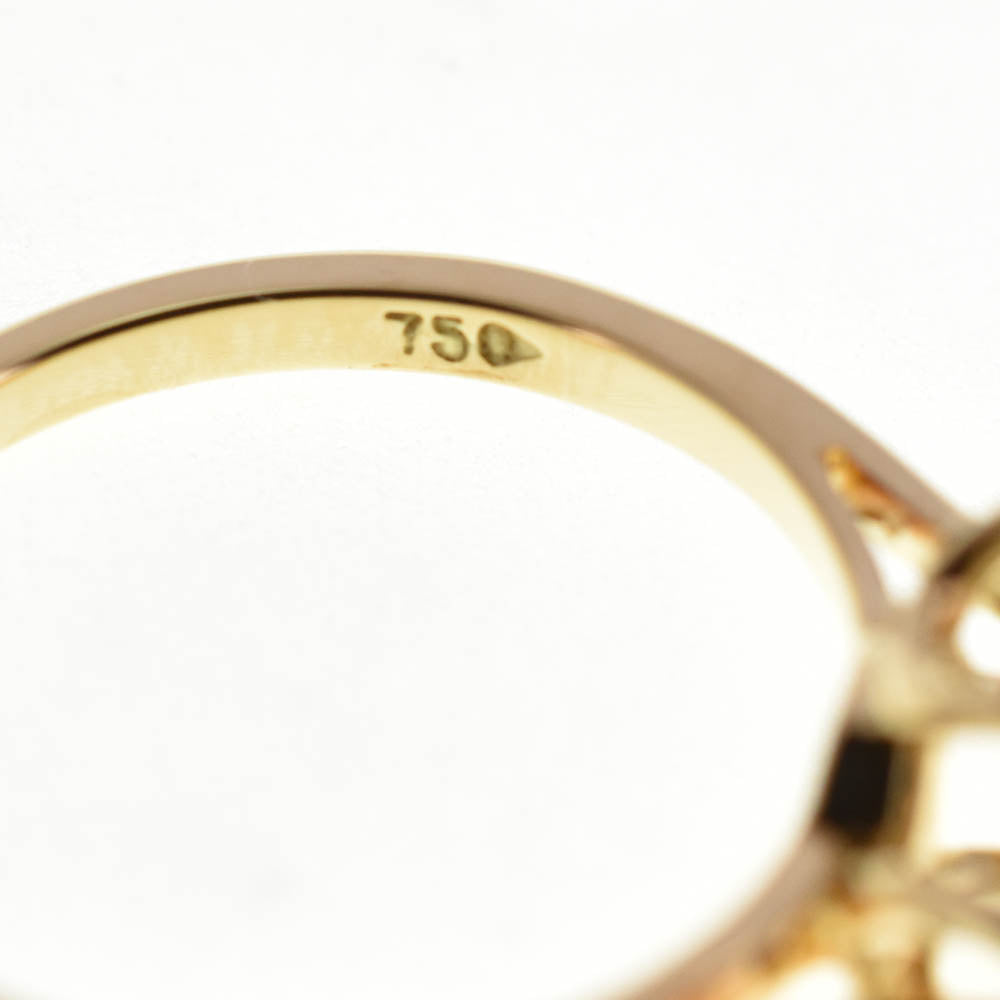 TIFFANY&Co. Pearl ring Size 48/JP8 K18YG Ladies
 jewelry S#138575