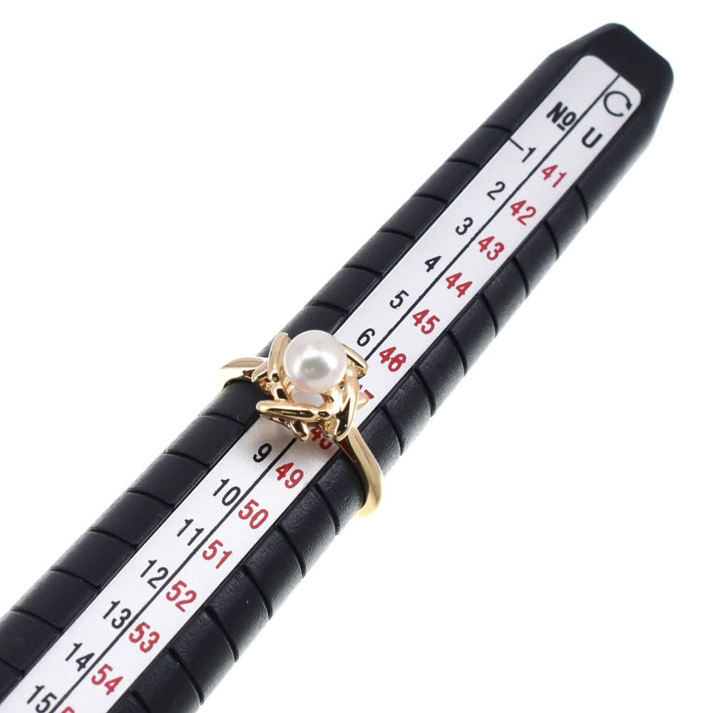 TIFFANY&Co. Pearl ring Size 48/JP8 K18YG Ladies
 jewelry S#138575