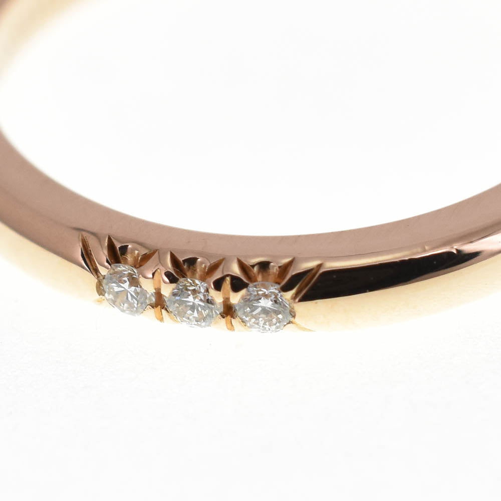 TIFFANY&Co. Forever Wedding Band Size 44/JP4 K18PG Diamond Ladies
 jewelry S#138579