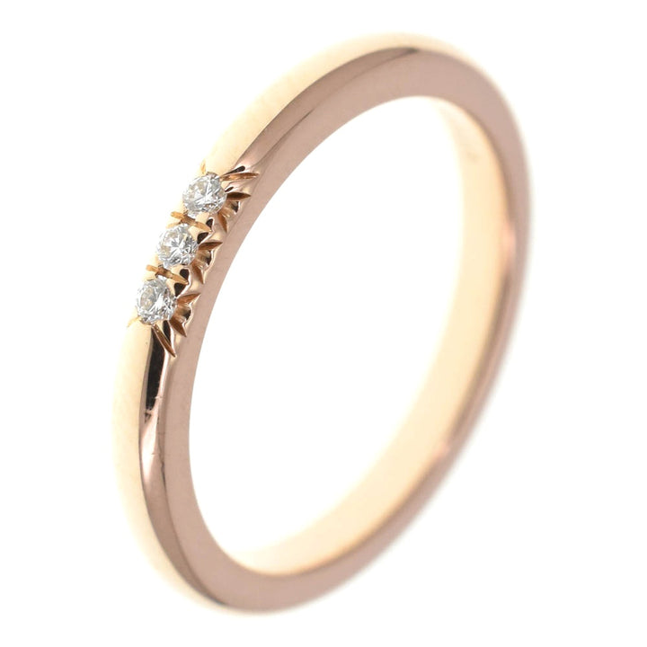 TIFFANY&Co. Forever Wedding Band Size 44/JP4 K18PG Diamond Ladies
 jewelry S#138579