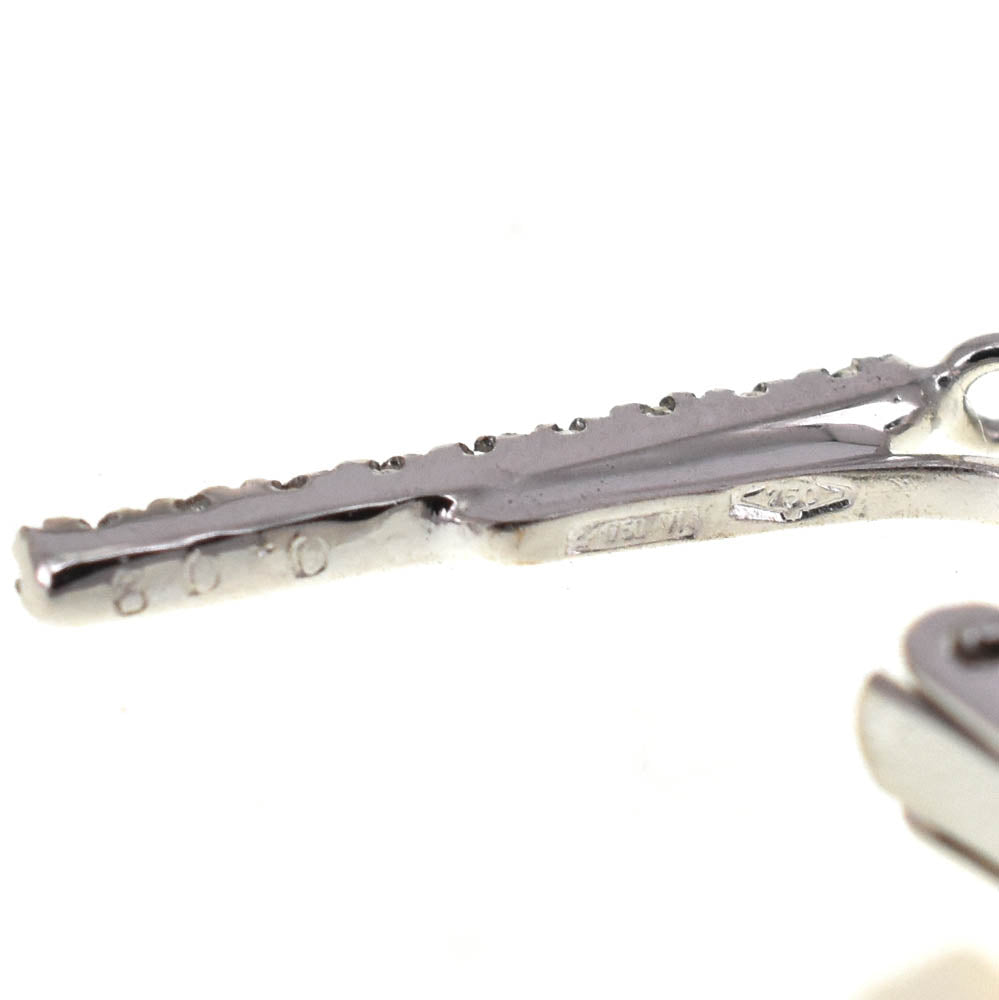 NANIS Earring K18WG Diamond Ladies
 jewelry S#138582