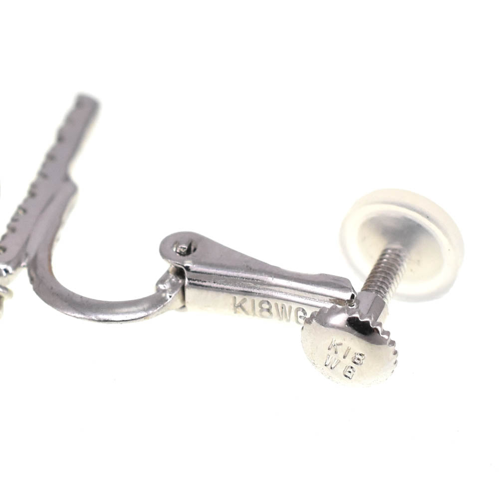 NANIS Earring K18WG Diamond Ladies
 jewelry S#138582