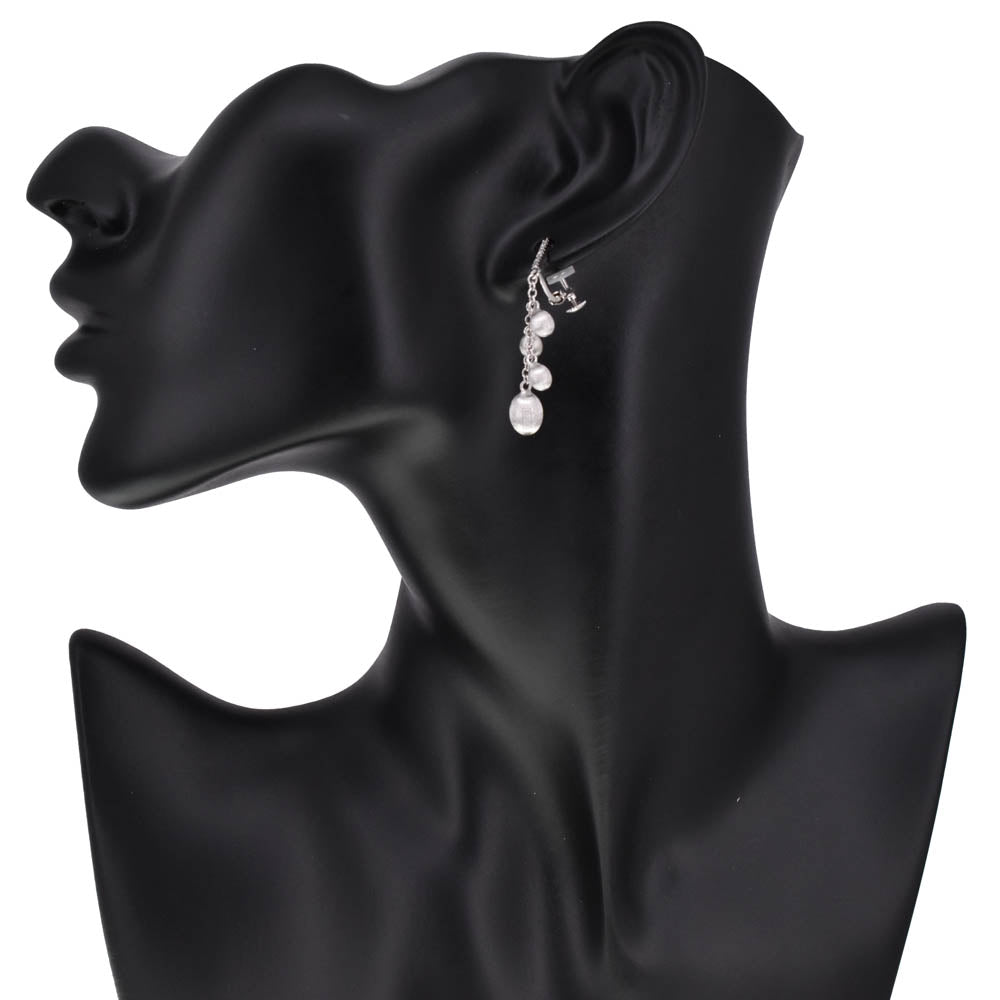 NANIS Earring K18WG Diamond Ladies
 jewelry S#138582