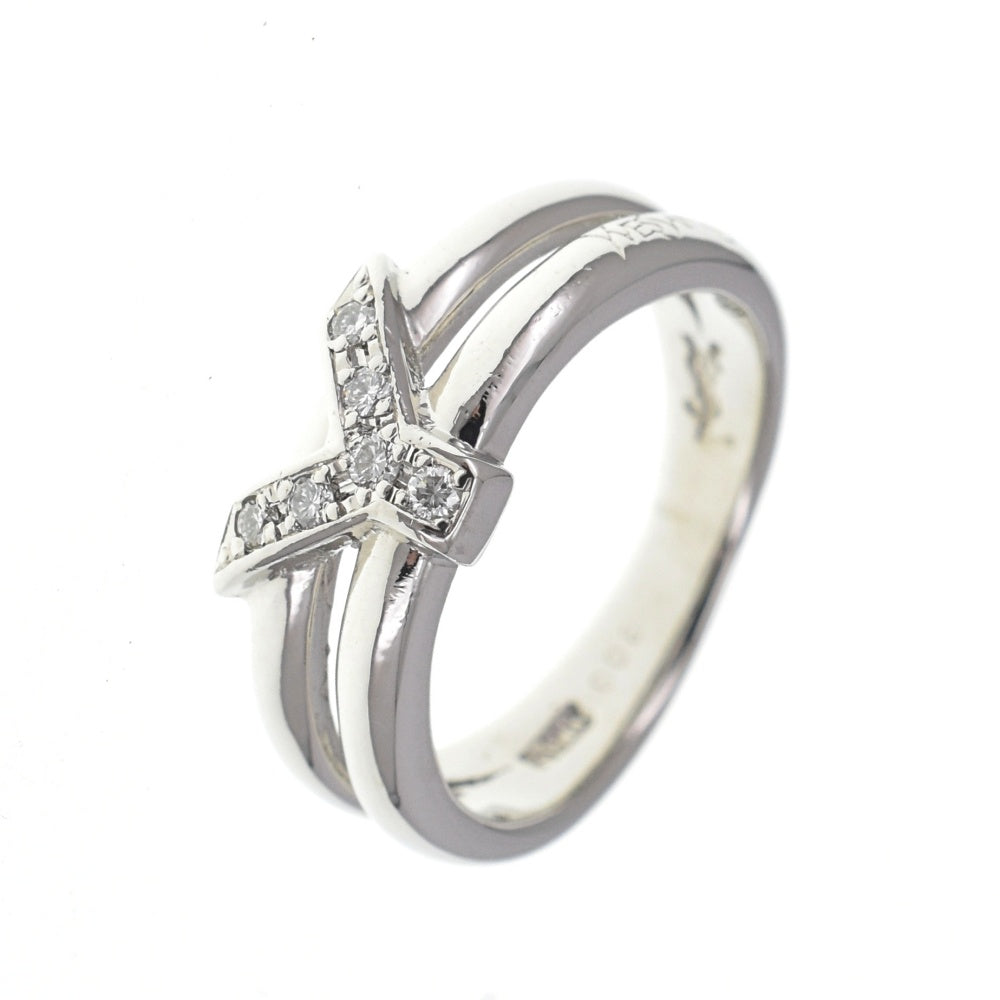 YVES SAINT LAURENT ring Size 63/JP23 Pt900 Diamond Ladies
 jewelry S#138585