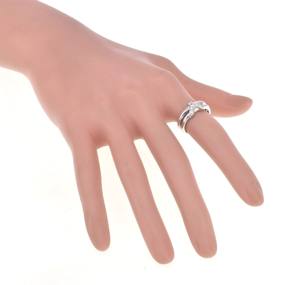 YVES SAINT LAURENT ring Size 63/JP23 Pt900 Diamond Ladies
 jewelry S#138585