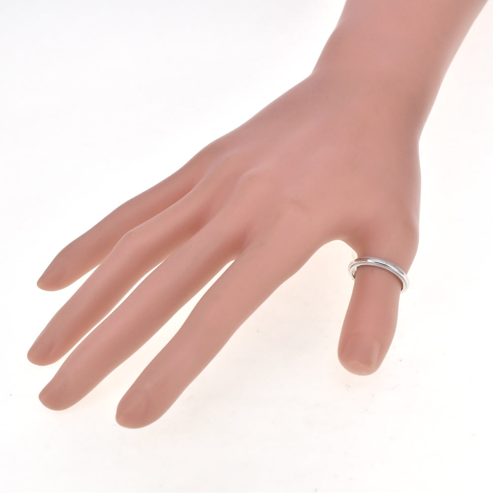 TIFFANY&Co. Milgrain ring Size 55/JP15 Pt950 Ladies
 jewelry S#138592