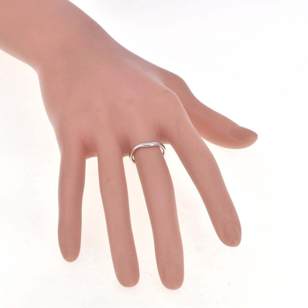 TIFFANY&Co. Curved bundling Size 49/JP9 Pt950 Ladies
 jewelry S#138597