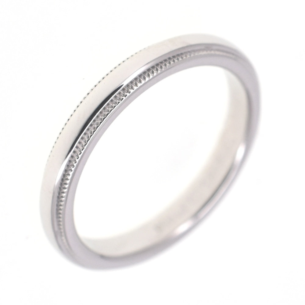TIFFANY&Co. Milgrain ring Size 53/JP13 Pt950 Ladies
 jewelry S#138601