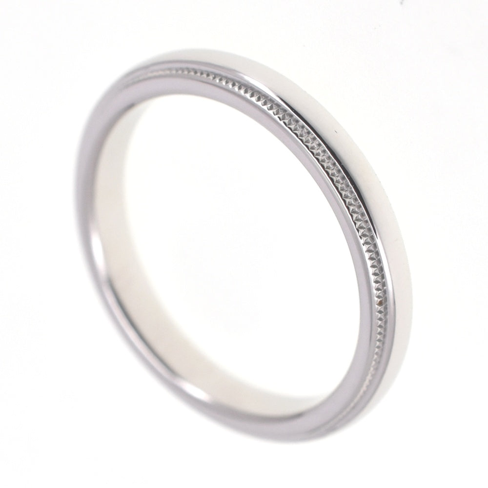 TIFFANY&Co. Milgrain ring Size 53/JP13 Pt950 Ladies
 jewelry S#138601