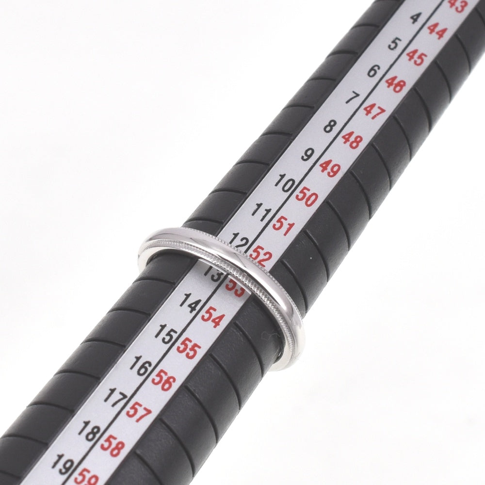 TIFFANY&Co. Milgrain ring Size 53/JP13 Pt950 Ladies
 jewelry S#138601