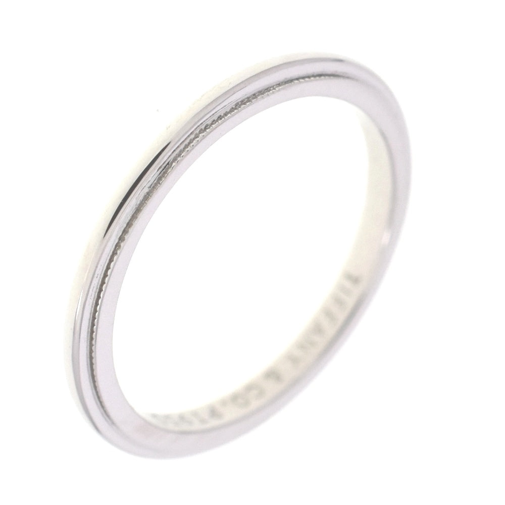 TIFFANY&Co. Milgrain ring Size 48/JP8 Pt950 Ladies
 jewelry S#138602