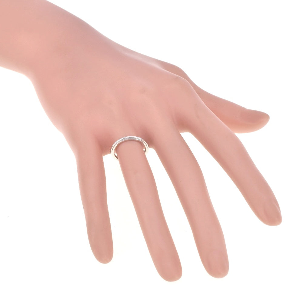 TIFFANY&Co. Milgrain ring Size 48/JP8 Pt950 Ladies
 jewelry S#138602