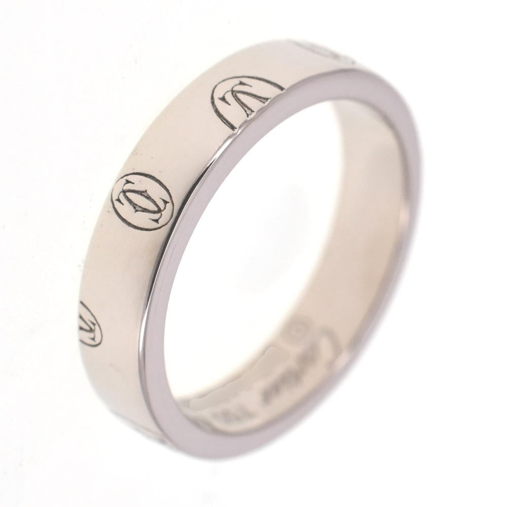 CARTIER Happy birthday ring Size 48/JP8 K18WG Ladies
 jewelry S#138609