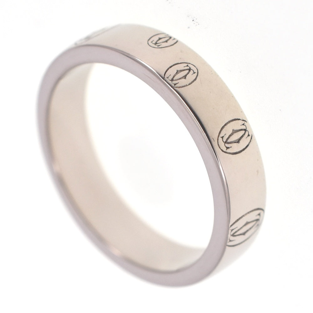 CARTIER Happy birthday ring Size 48/JP8 K18WG Ladies
 jewelry S#138609