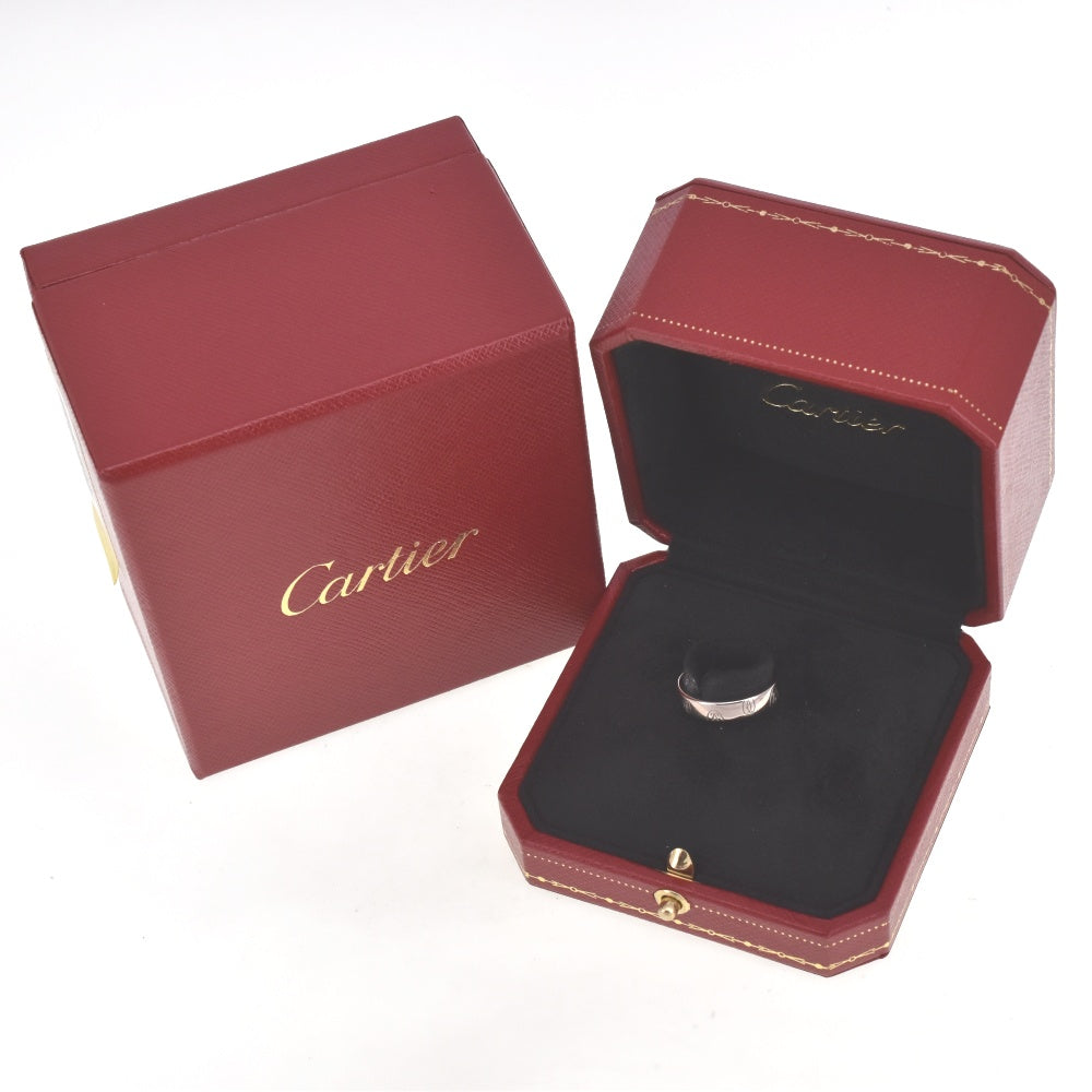 CARTIER Happy birthday ring Size 48/JP8 K18WG Ladies
 jewelry S#138609