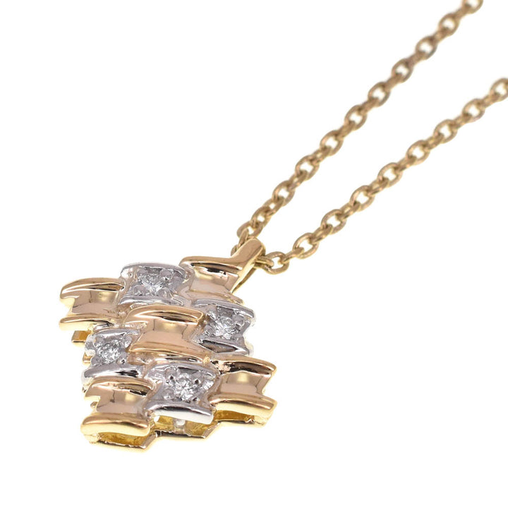 Dior Diamond Necklace Heart K18YG diamond Ladies
 jewelry S#138620