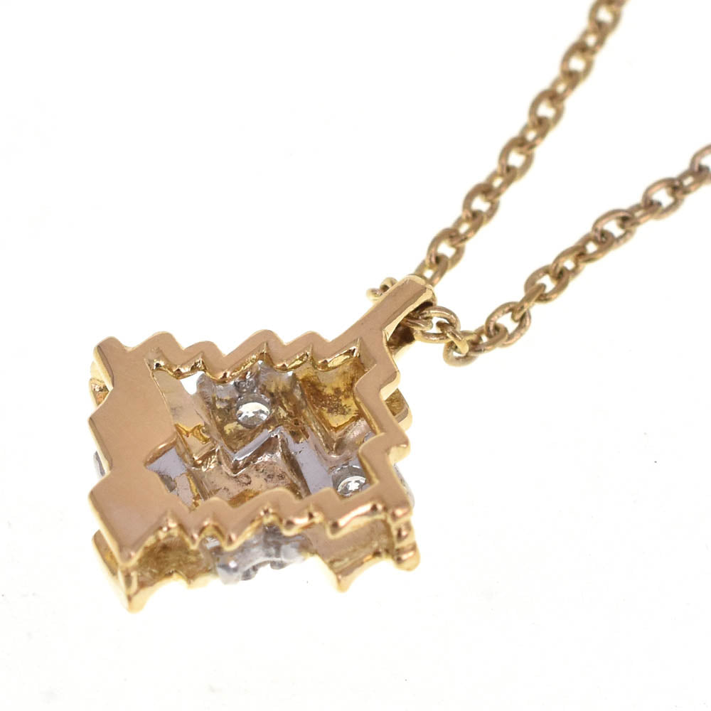 Dior Diamond Necklace Heart K18YG diamond Ladies
 jewelry S#138620