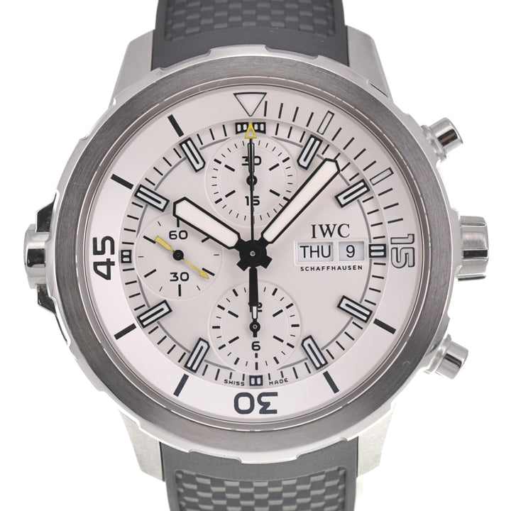 IWC SCHAFFHAUSEN Aqua timer IW376801 Chronograph day date Silver Dial Automatic Men's
 Watch R#138659