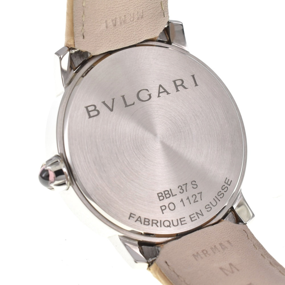 with paper BVLGARI Bulgari Bulgari BBL37S 12P diamond White shell Dial Automatic Unisex
 Watch R#138660