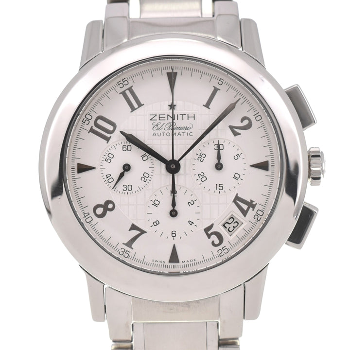 with paper ZENITH Port Royale V El Primero 01/02.0451.400/02.M451 Chronograph Date Silver Dial Automatic Men's
 Watch B#138664