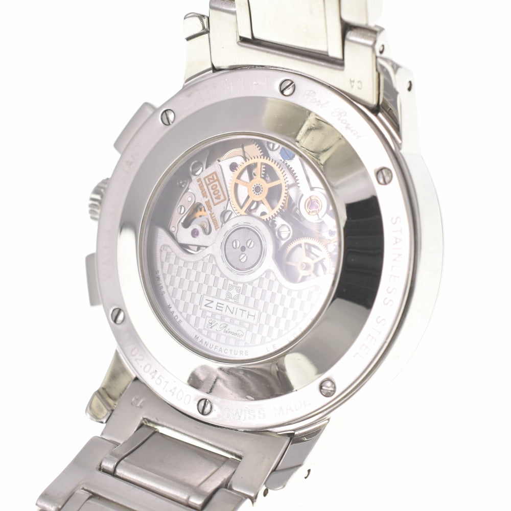 with paper ZENITH Port Royale V El Primero 01/02.0451.400/02.M451 Chronograph Date Silver Dial Automatic Men's
 Watch B#138664