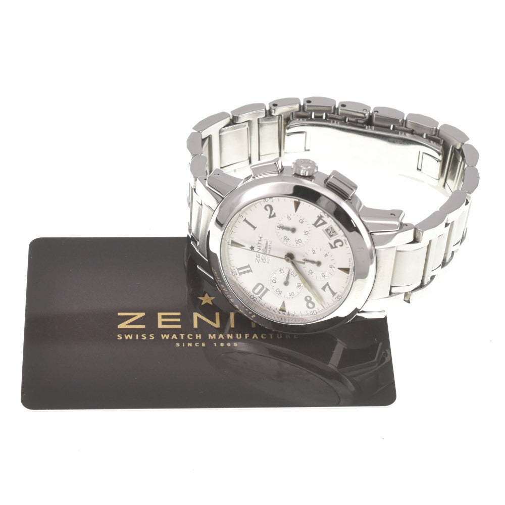with paper ZENITH Port Royale V El Primero 01/02.0451.400/02.M451 Chronograph Date Silver Dial Automatic Men's
 Watch B#138664