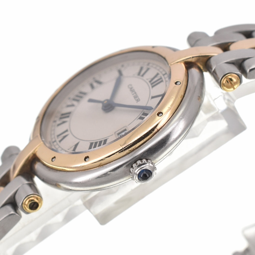 CARTIER PANTHERE Vendome LM 1 Row 183964 Date Stainless Steel / K18YG Ivory Dial Quartz Unisex
 Watch R#138667