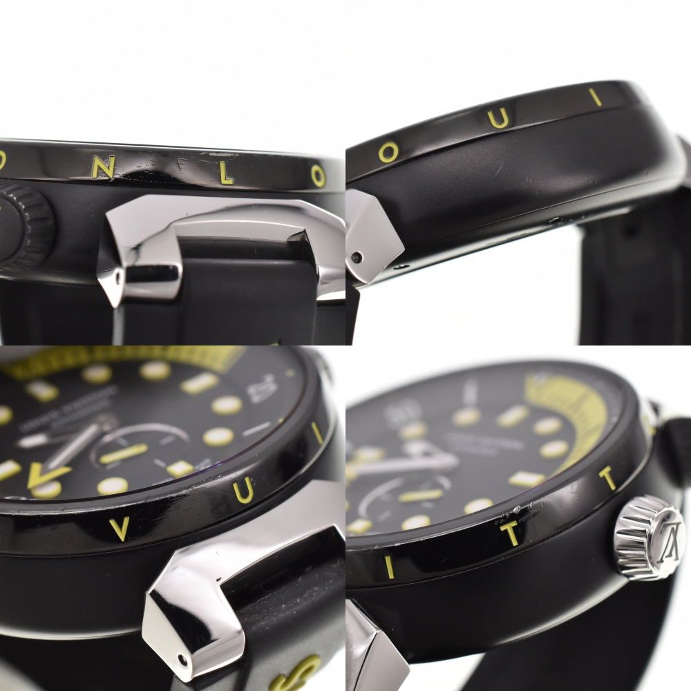 with paper LOUIS VUITTON Tambour Street Diver QA122 black Dial Automatic Men's
 Watch R#138676