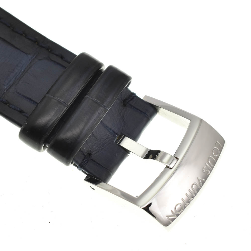 with paper LOUIS VUITTON Tambour Street Diver QA121 blue Dial Automatic Men's
 Watch A#138720