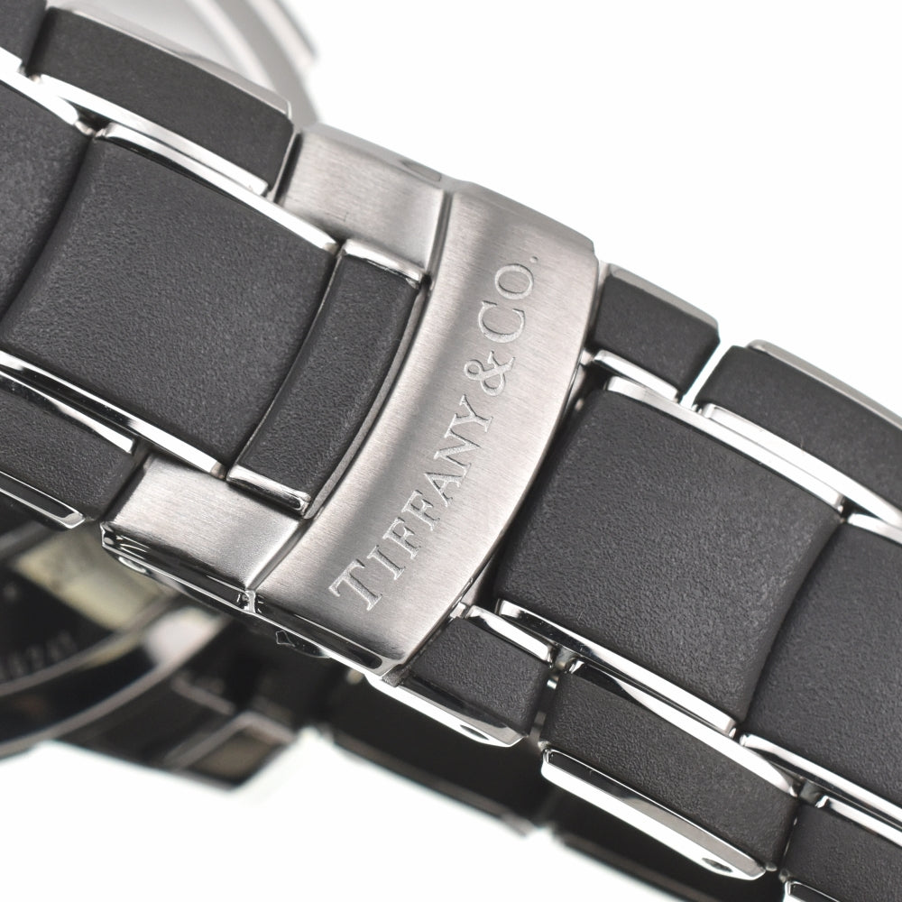 TIFFANY&Co. Mark T-57 Chronograph Date 18014629 Rubber / Stainless Steel Gray / Silver Dial Automatic Men's
 Watch A#138725