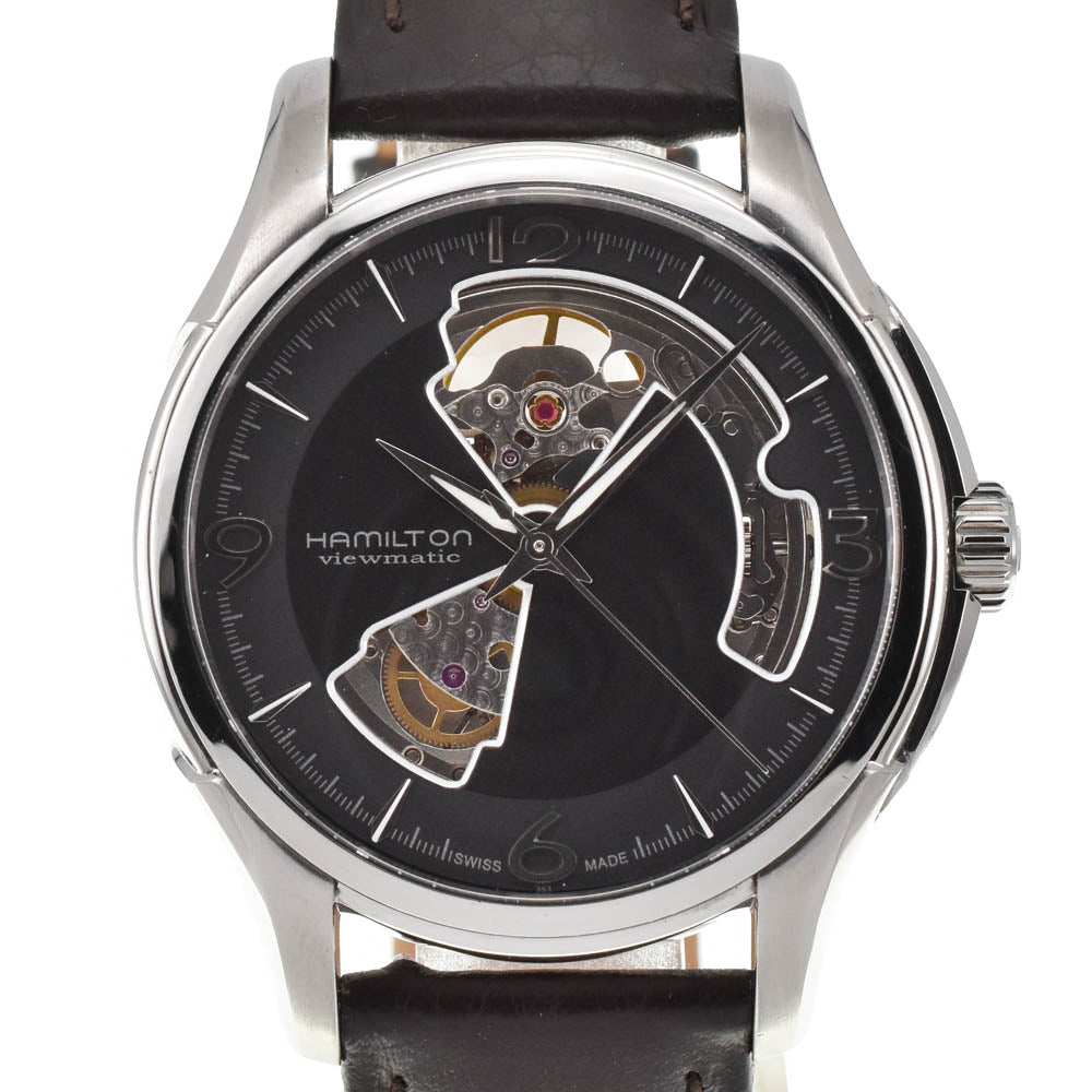 HAMILTON Jazzmaster Beaumatic Open Heart H325651 see-through back gray Dial Automatic Men's
 Watch A#138730
