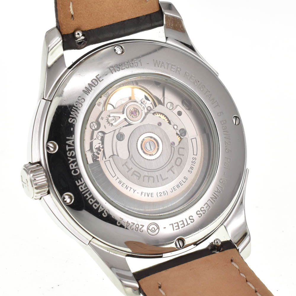 HAMILTON Jazzmaster Beaumatic Open Heart H325651 see-through back gray Dial Automatic Men's
 Watch A#138730